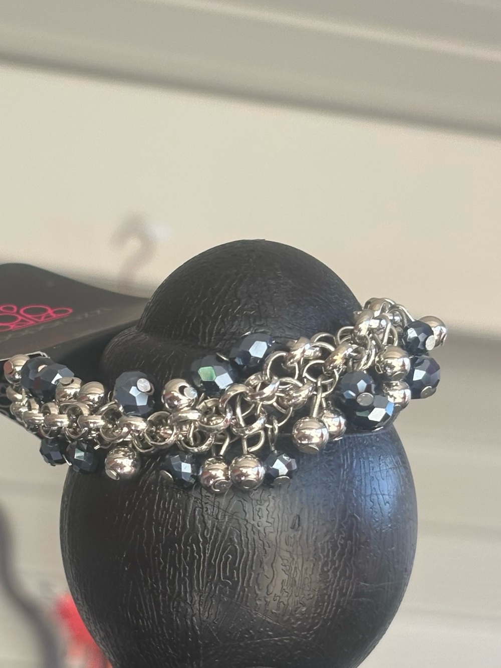 Chunky Hematite Bead Chain Bracelet - Women Jewelry